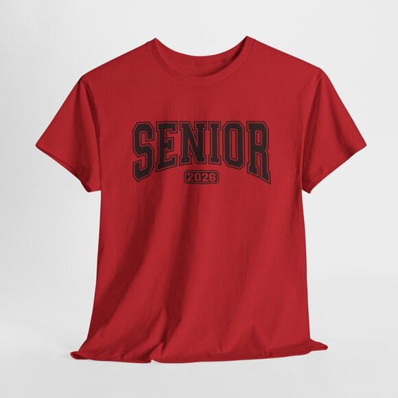 Senior 2026 High School T-shirt Graphic Black Design Print Tee Unisex - Picture 4 of 4